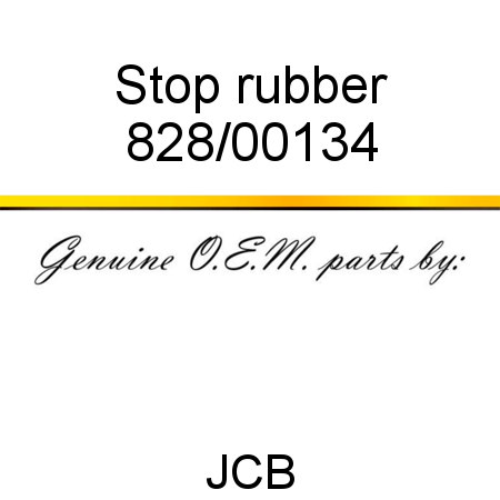 Stop, rubber 828/00134