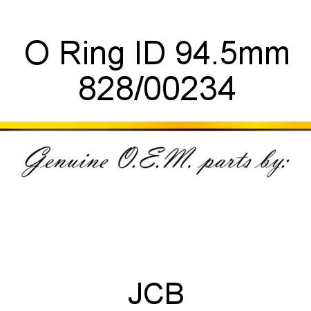 O Ring, ID 94.5mm 828/00234