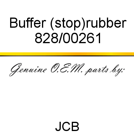 Buffer, (stop),rubber 828/00261