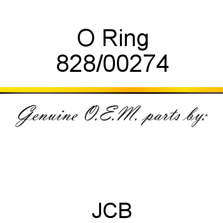O Ring 828/00274