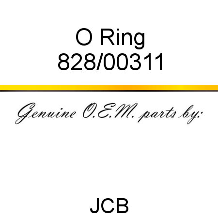 O Ring 828/00311