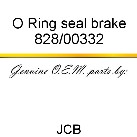 O Ring, seal, brake 828/00332