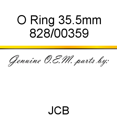 O Ring, 35.5mm 828/00359