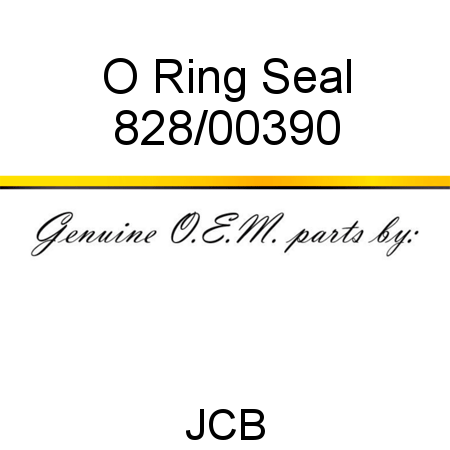 O Ring, Seal 828/00390