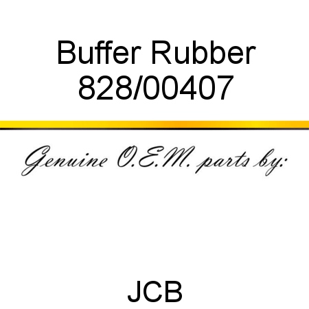 Buffer, Rubber 828/00407