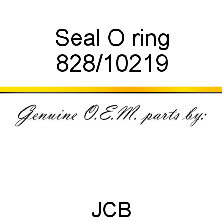 Seal, O ring 828/10219