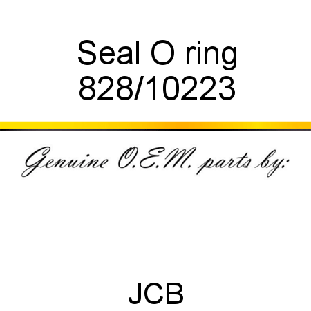 Seal, O ring 828/10223