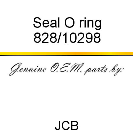 Seal, O ring 828/10298