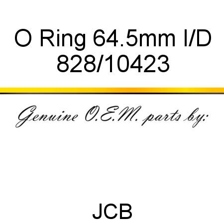 O Ring, 64.5mm I/D 828/10423