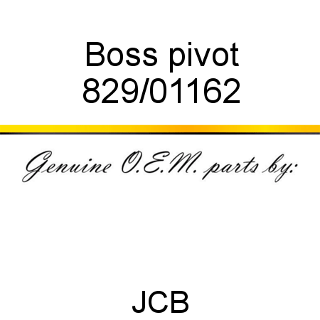 Boss, pivot 829/01162