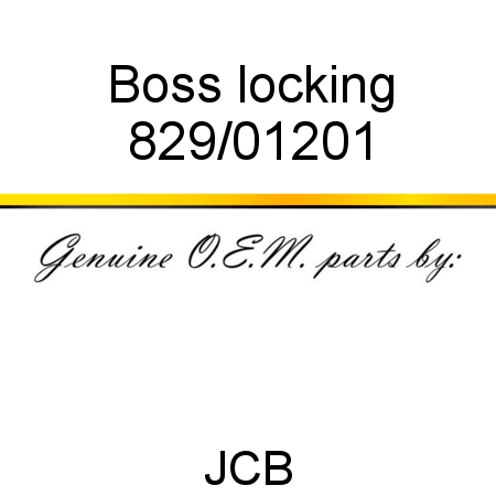 Boss, locking 829/01201