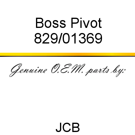 Boss, Pivot 829/01369