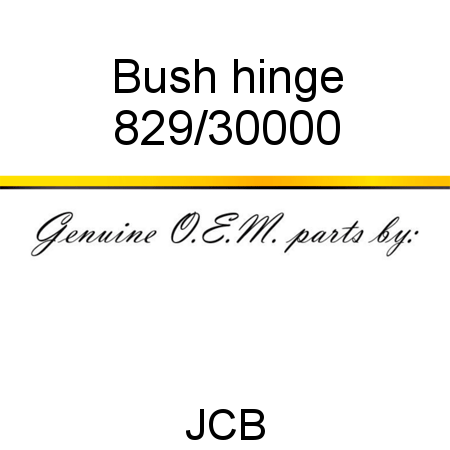 Bush, hinge 829/30000