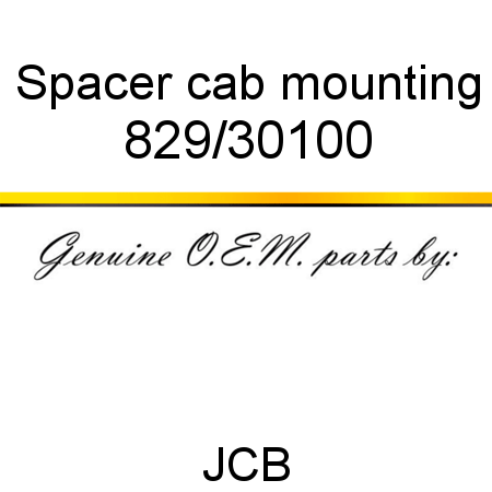 Spacer, cab mounting 829/30100