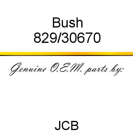 Bush 829/30670