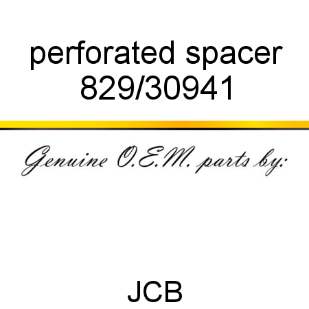 perforated spacer 829/30941