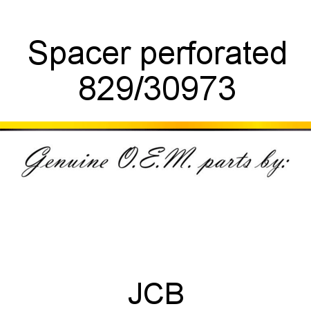 Spacer, perforated 829/30973