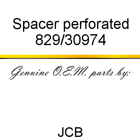 Spacer, perforated 829/30974