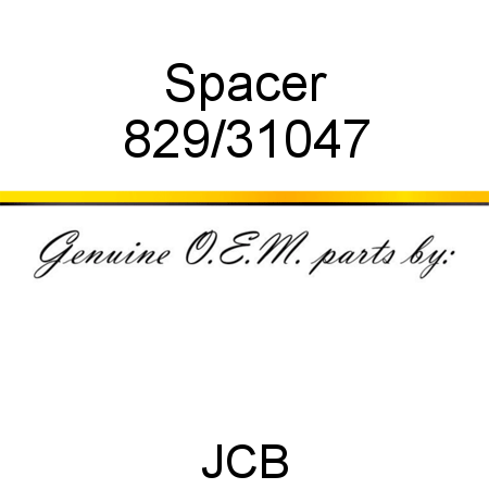 Spacer 829/31047