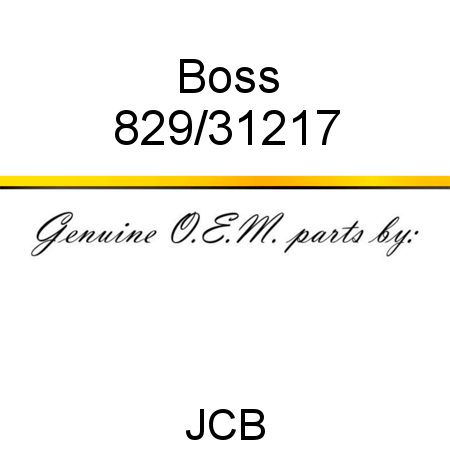 Boss 829/31217