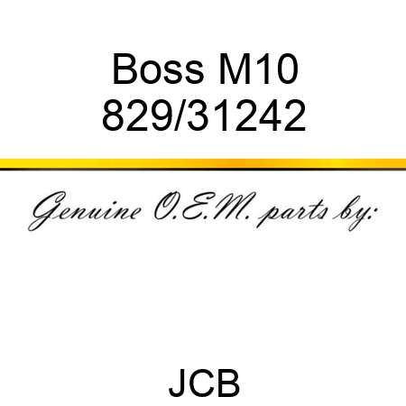 Boss, M10 829/31242
