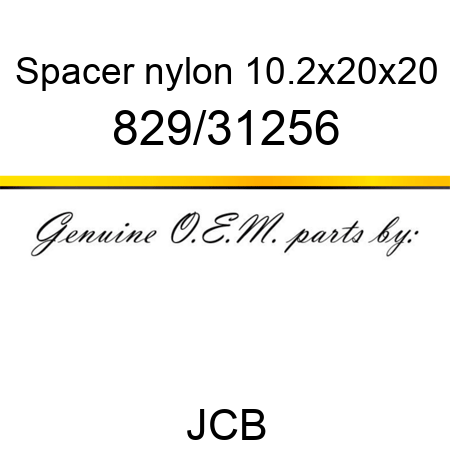 Spacer, nylon 10.2x20x20 829/31256