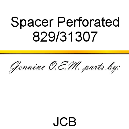 Spacer, Perforated 829/31307