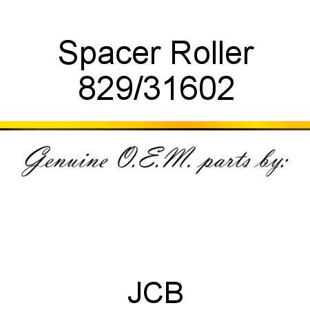 Spacer, Roller 829/31602