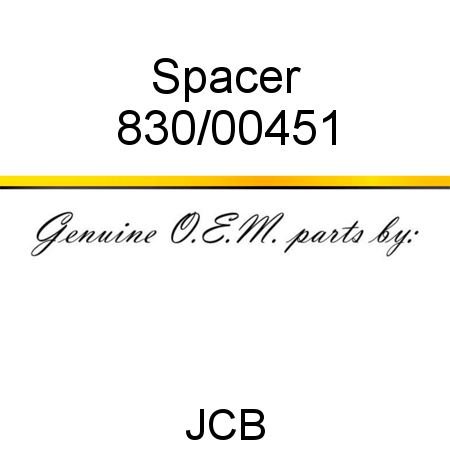 Spacer 830/00451