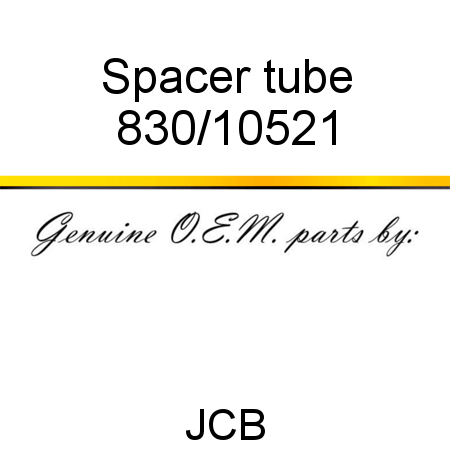Spacer, tube 830/10521