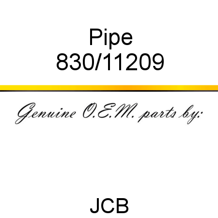Pipe 830/11209