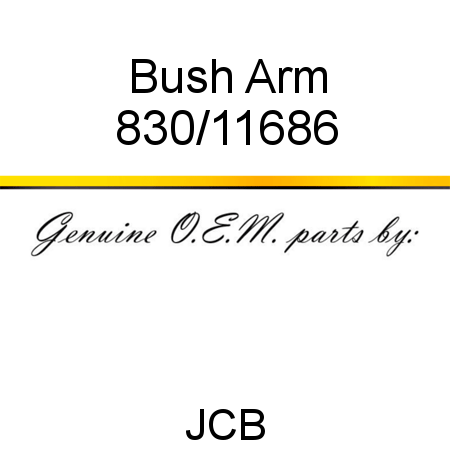 Bush, Arm 830/11686