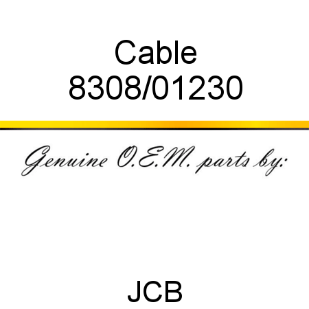Cable 8308/01230