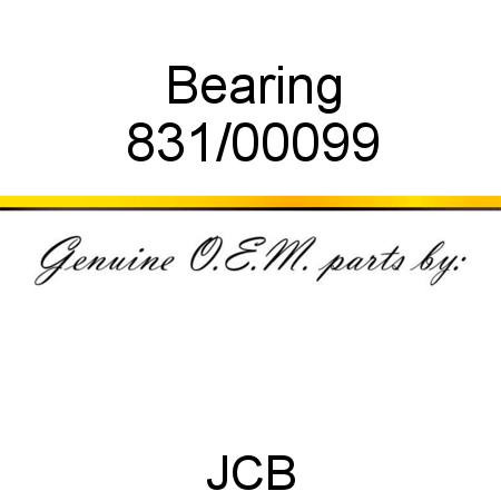 Bearing 831/00099