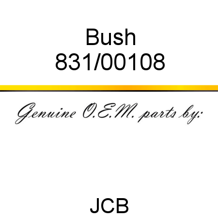 Bush 831/00108