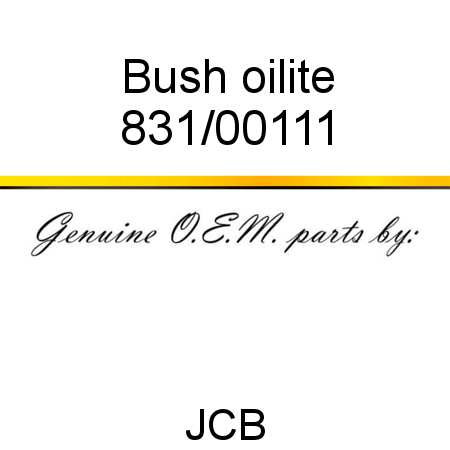 Bush, oilite 831/00111