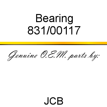 Bearing 831/00117