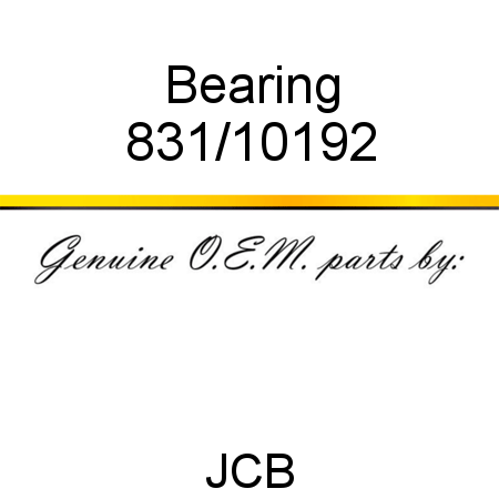 Bearing 831/10192
