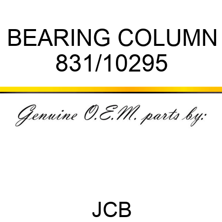 BEARING COLUMN 831/10295
