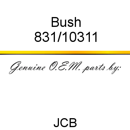 Bush 831/10311