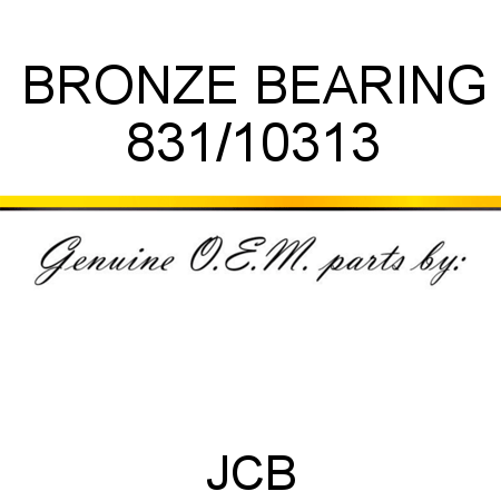 BRONZE BEARING 831/10313