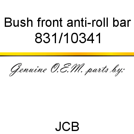 Bush, front anti-roll bar 831/10341
