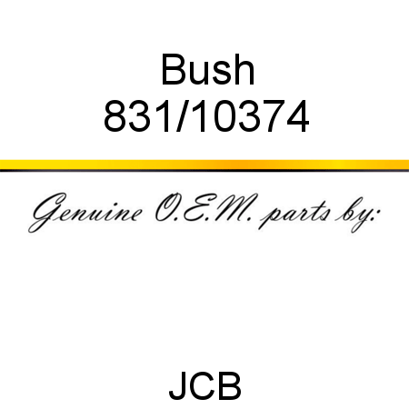 Bush 831/10374