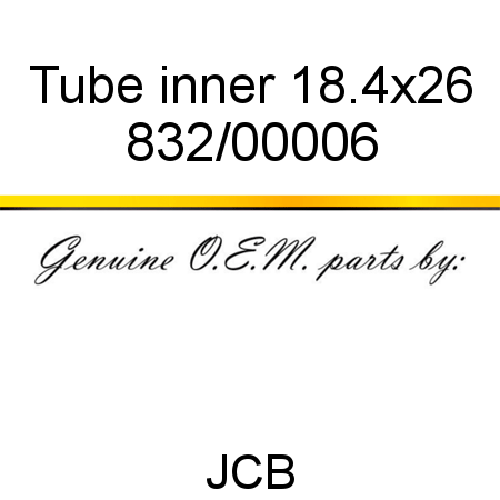 Tube, inner, 18.4x26 832/00006