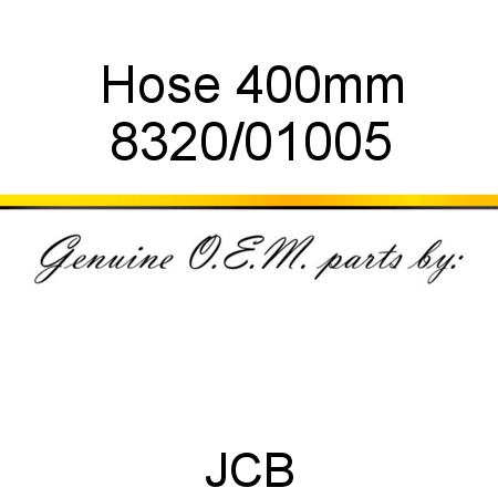 Hose, 400mm 8320/01005