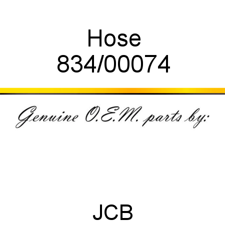 Hose 834/00074