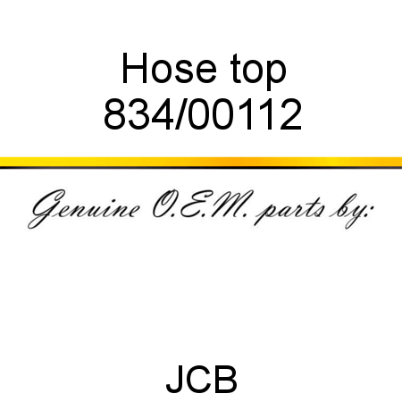 Hose, top 834/00112