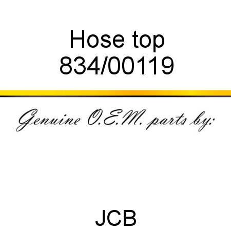 Hose, top 834/00119