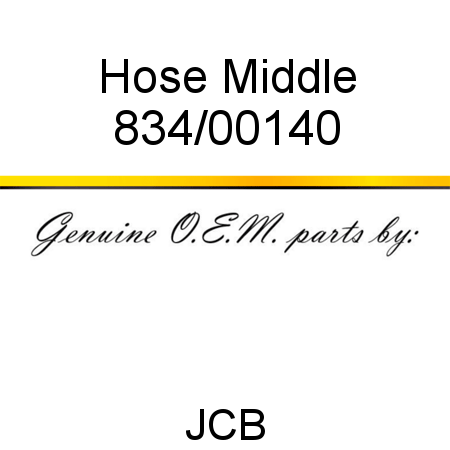 Hose, Middle 834/00140