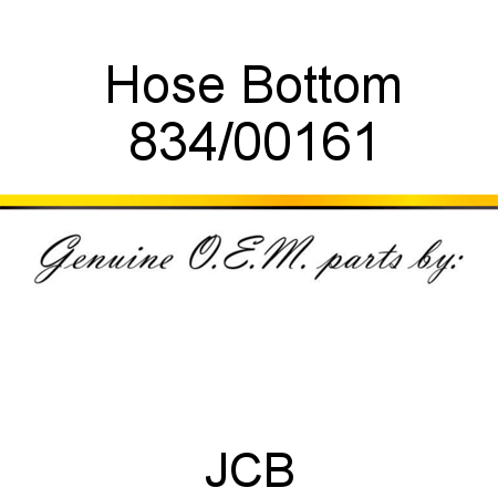 Hose, Bottom 834/00161